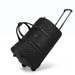 20 Inch Structured Wheeled Duffel Bag for Weekend Travel - Black