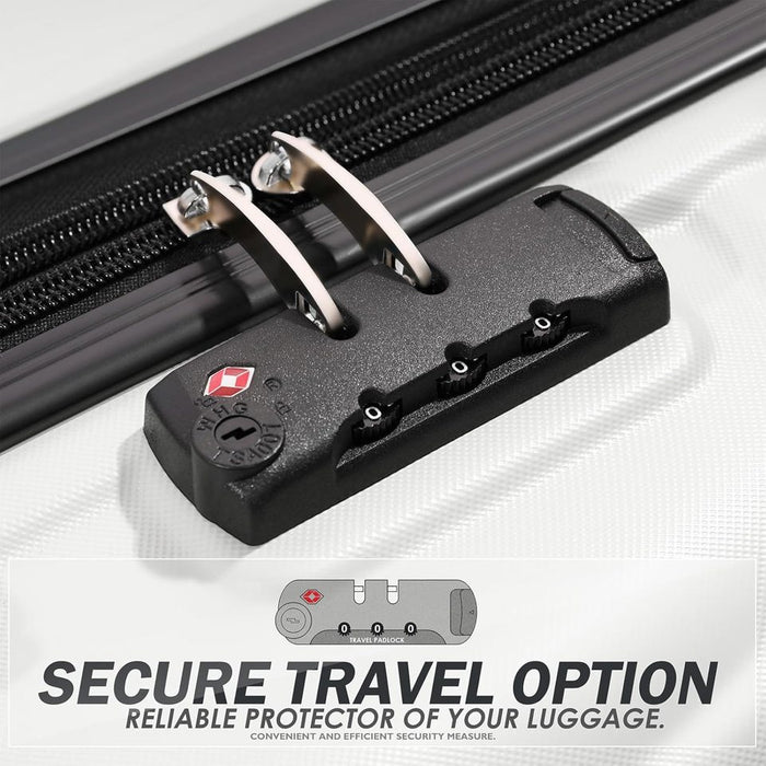 Luggage Set 3 Piece Hardside Spinner Suitcase 20 26 30 Inch TSA Lock L948A