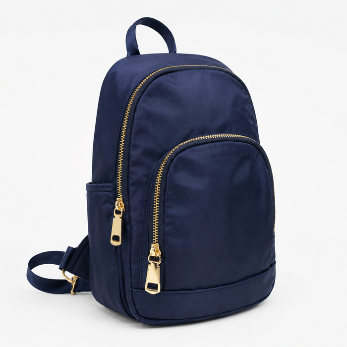 Mini Backpack Black 12 Inch Compact Bookbag Casual School Day Bag