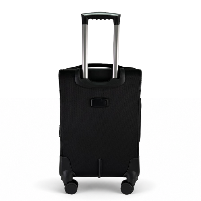 Three-piece softside luggage set for travel