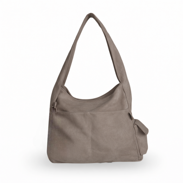 8921# Suede Handbag & Crossbody Bag – Soft Casual Everyday Shoulder Tote