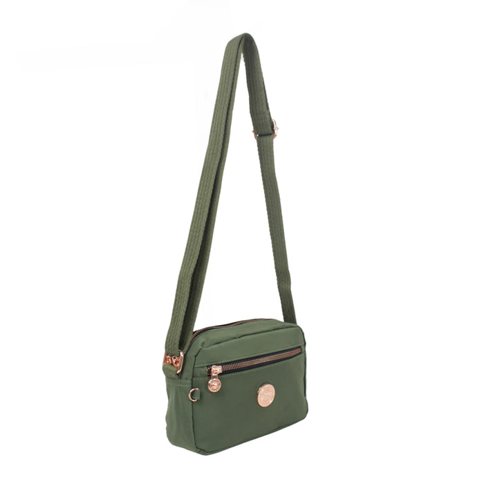 C-B 8716 Cross Body Bag-Green