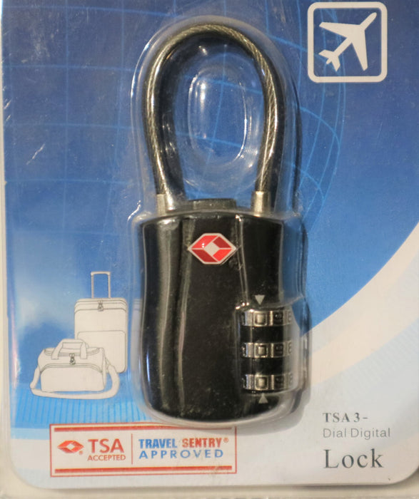 SKG 527B TSA 3-Dial Lock-Black