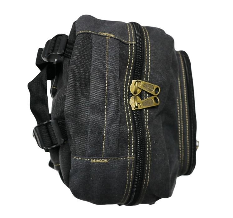 B-BQ 6691A Canvas Backpack 22"-Black