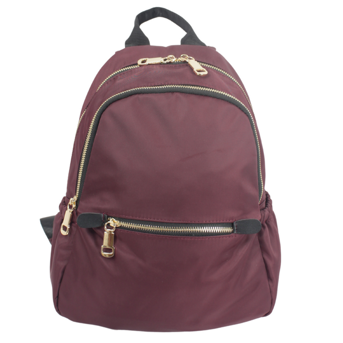 Mini Backpack Brown 12 Inch Small Travel Casual Daypack School Bag B2007