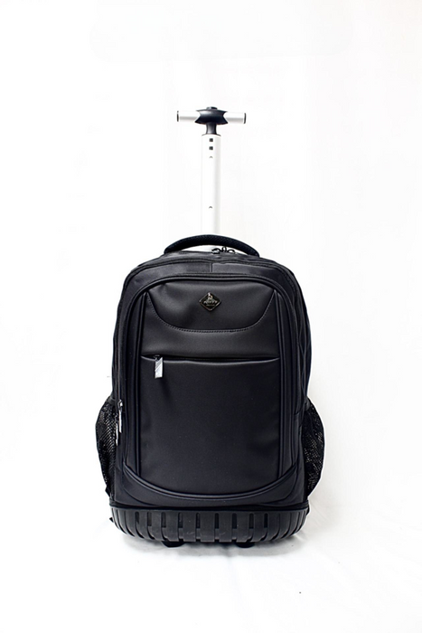 Rolling Backpack Navy 19 Inch Wheeled School Bookbag Travel Bag 1932