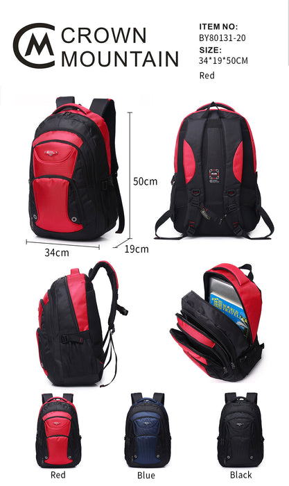 B-BY 80131-20 Backpack 20"-Black
