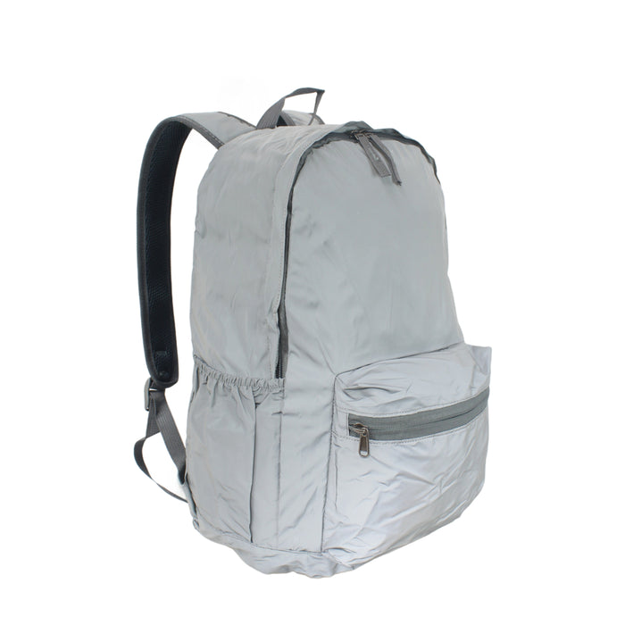 B-BA 143 Reflective Backpack Light Weight 17"-Grey