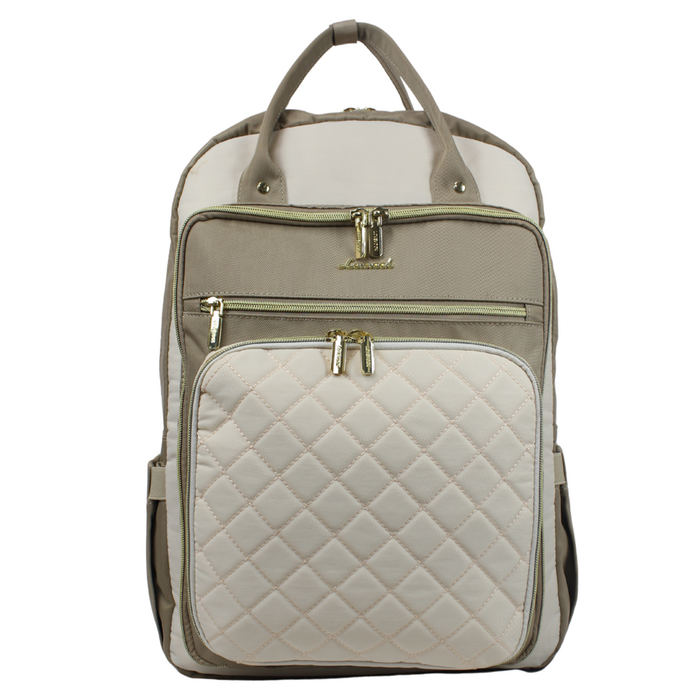 B-2752-Backpack-Beige 17"