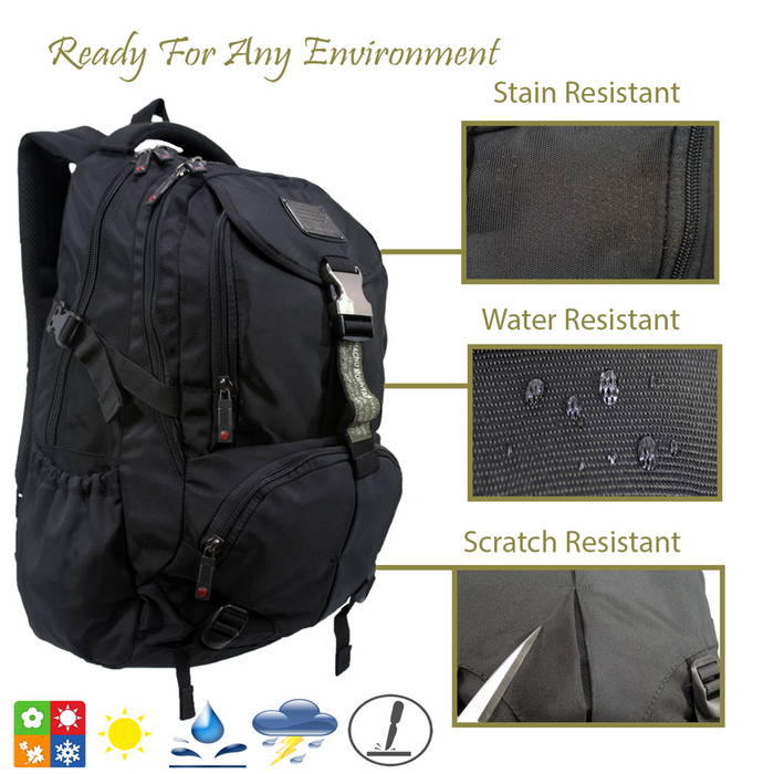 Backpack 19" Green School Bookbag Travel Daypack 5903