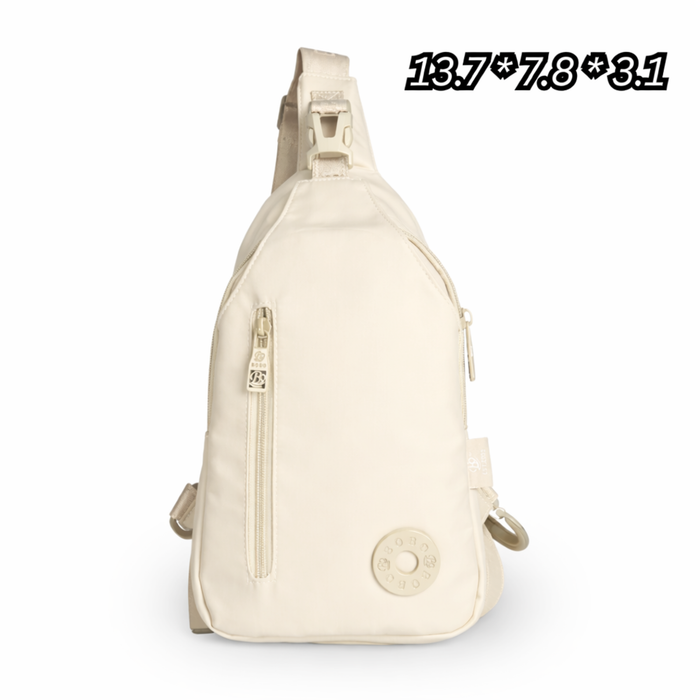 2501#-2 Lightweight Nylon Sling Backpack Chest Bag – Everyday Travel Crossbody