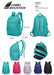 18 Inch Backpack Green School Bookbag Everyday Travel Daypack BT707