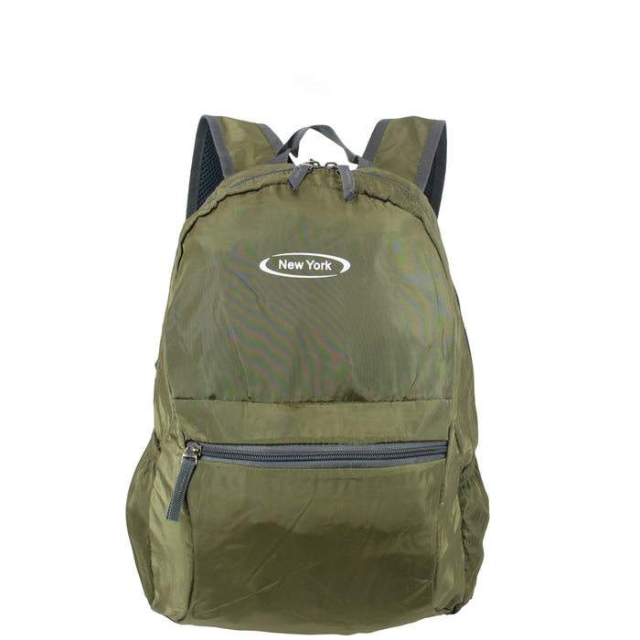 B-B 11038 Packable Backpack 16"- Green