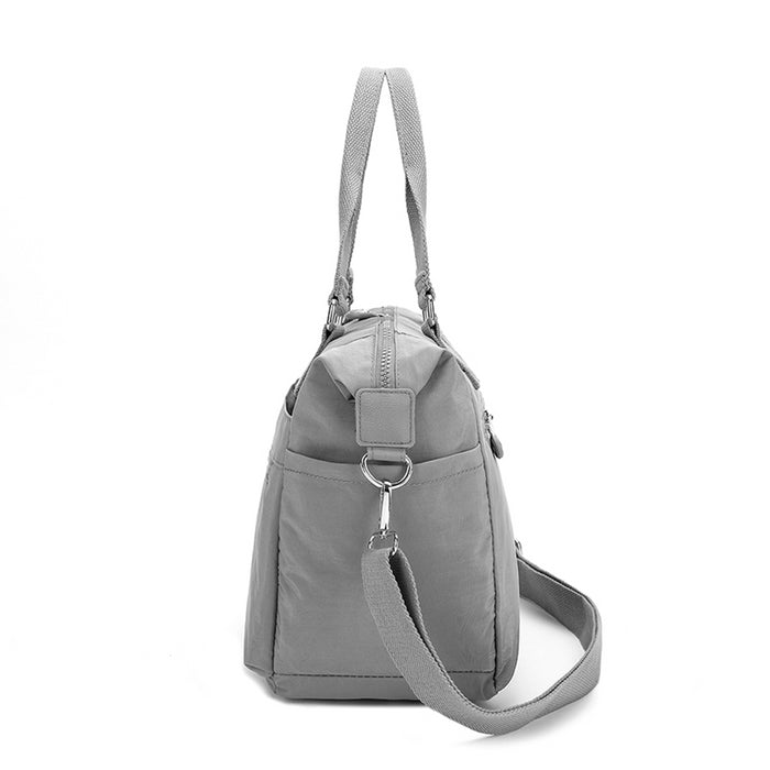 C-B 8619-Cross Body Bag-Grey 12.5'