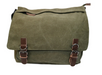 Bon Voyage USA Canvas Messenger Bag Olive Crossbody Shoulder School Travel Work