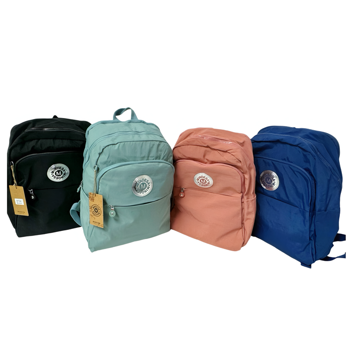 Backpack Navy School Travel Bookbag Everyday Day Pack B8754