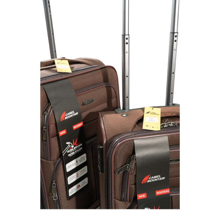 L-9122-2 pcs Luggage16"20' TSA Lock-Brown