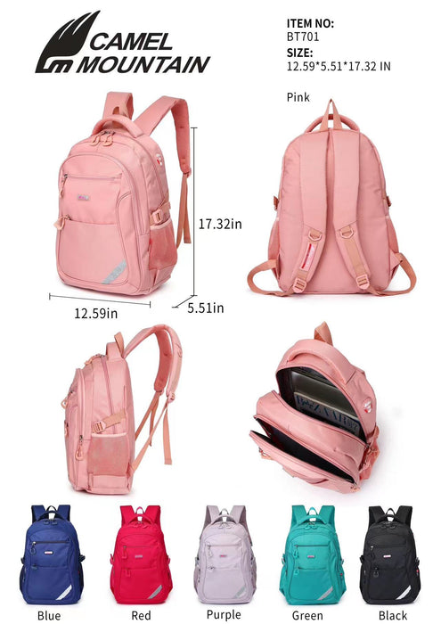 B-BT 701 Backpack18"-Black