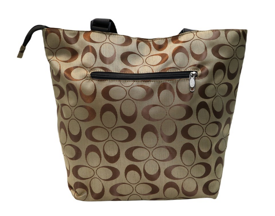 Tote Bag Khaki Shoulder Everyday Work Travel Carry Bag 09005-C