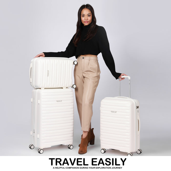 Luggage Set 3 Piece Hardside Spinner Suitcase 20 24 28 Inch PP958