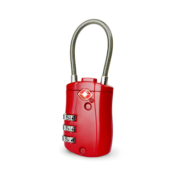 SKG 527B TSA 3-Dial Lock-Red