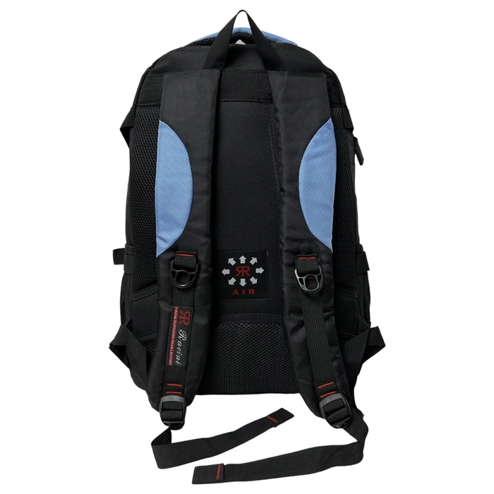 18 Inch Backpack Light Blue School Bookbag Everyday Commuter Day Pack 9617