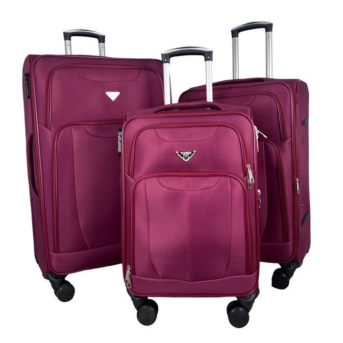 L-9139-3 pc Luggage 20'24'28"-Red