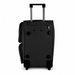 20 Inch Embossed Wheeled Duffel Bag for Weekend Travel - Black