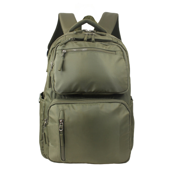 17 Inch Backpack Brown Everyday School Bookbag Travel Day Bag B642