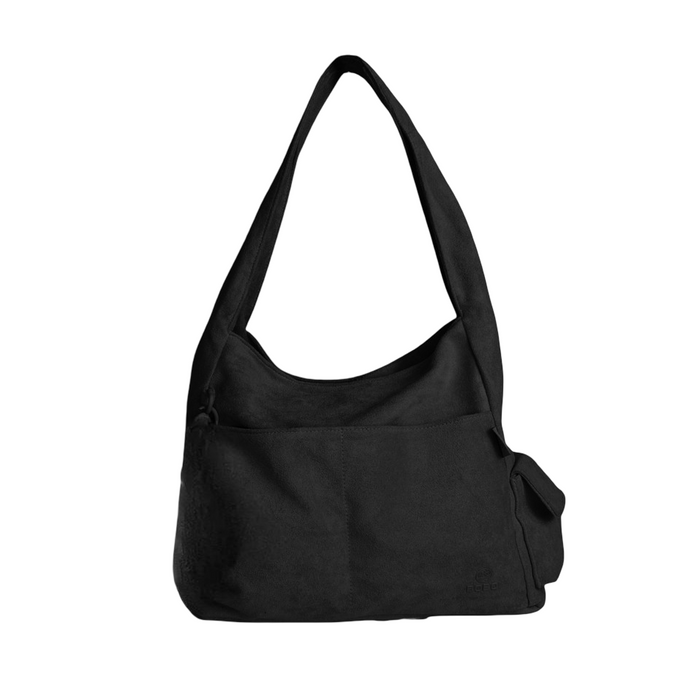 8921# Suede Handbag & Crossbody Bag – Soft Casual Everyday Shoulder Tote