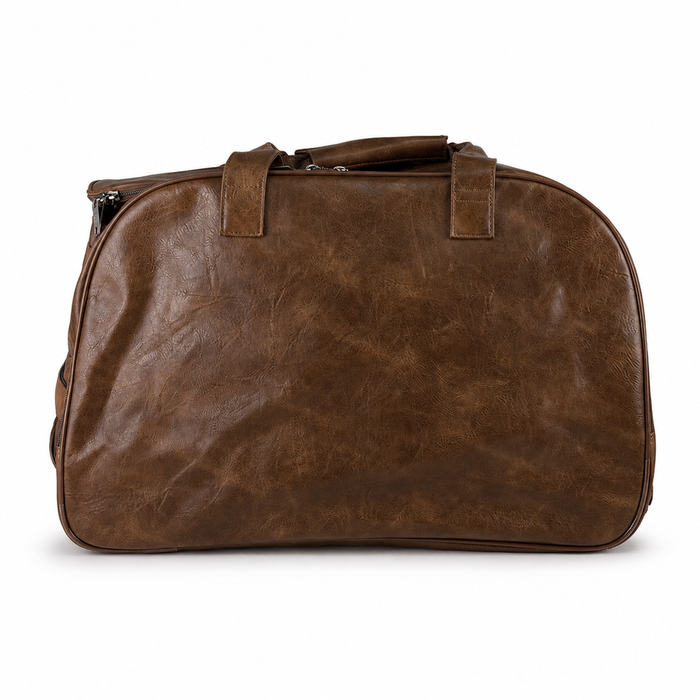20 Inch Classic Wheeled Duffel Bag for Weekend Travel - Brown