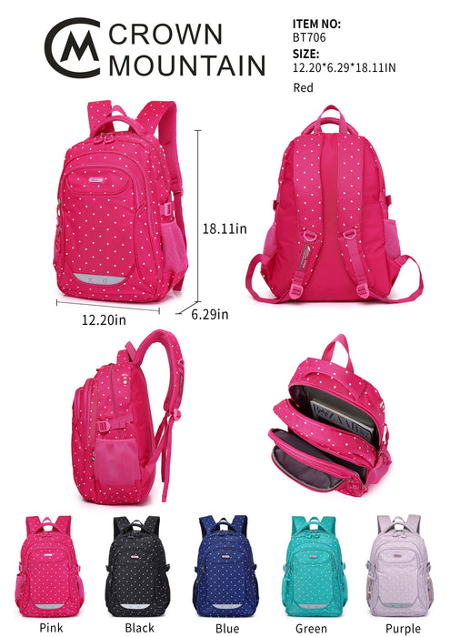 B-BT 706 Backpack18"-Plum