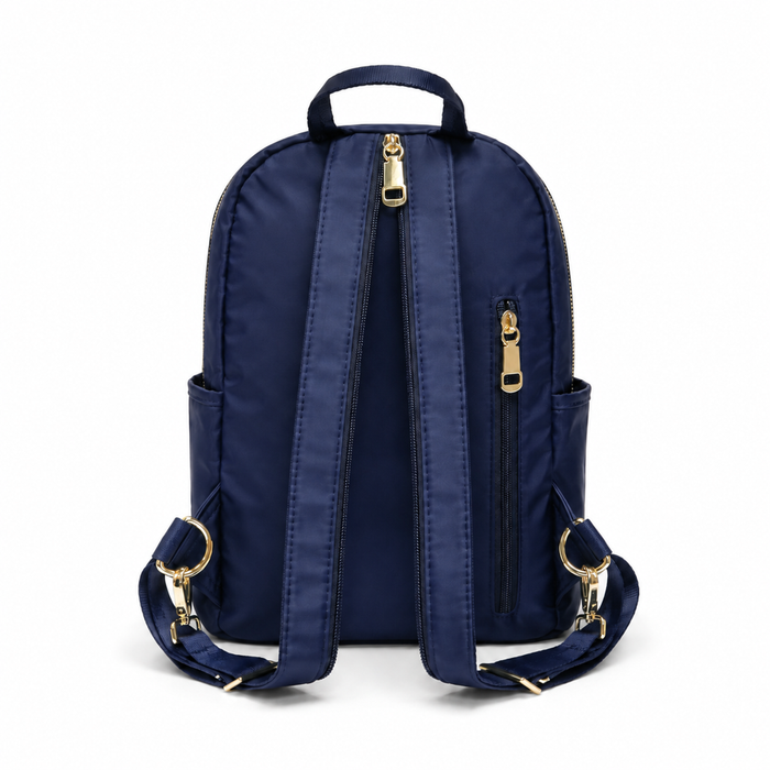 Mini Backpack Black 12 Inch Compact Bookbag Casual School Day Bag
