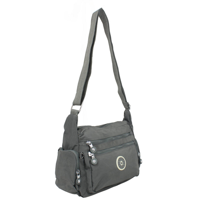 C-B 8704 Cross Body Bag-Grey