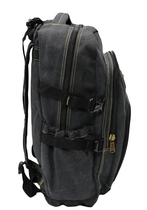 B-BQ 6691A Canvas Backpack 22"-Black