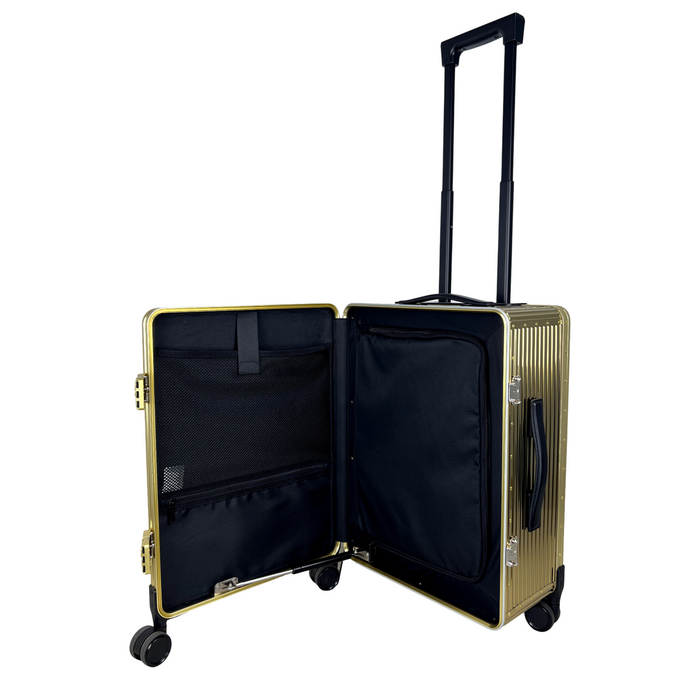 L-016-7 20" Titanium Steel Luggage-Gold
