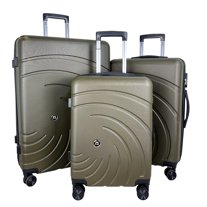 L-6822-3-pc(20'24"28") PC Luggage-Green