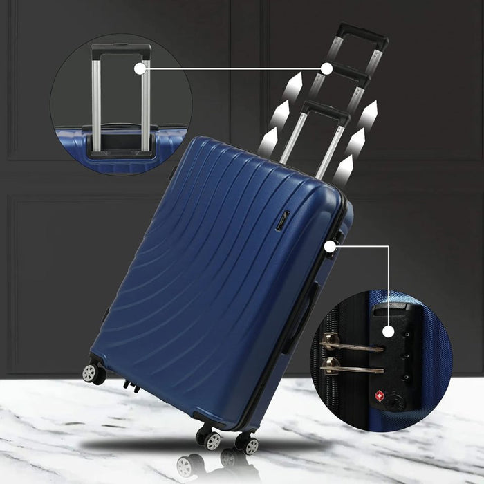 L-948A-3-pc(20'26"30") PC Luggage-Blue(TSA Lock)