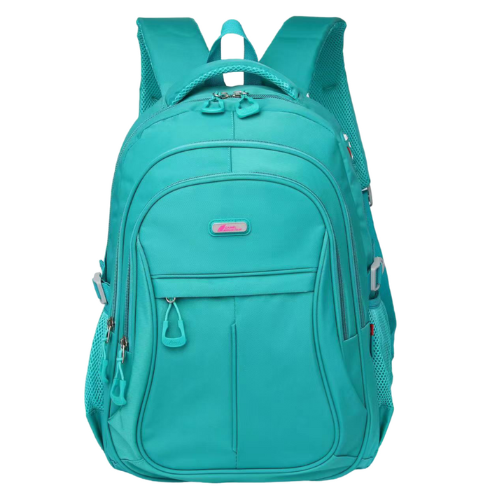 18 Inch Backpack Green School Bookbag Everyday Commuter Daypack BT702