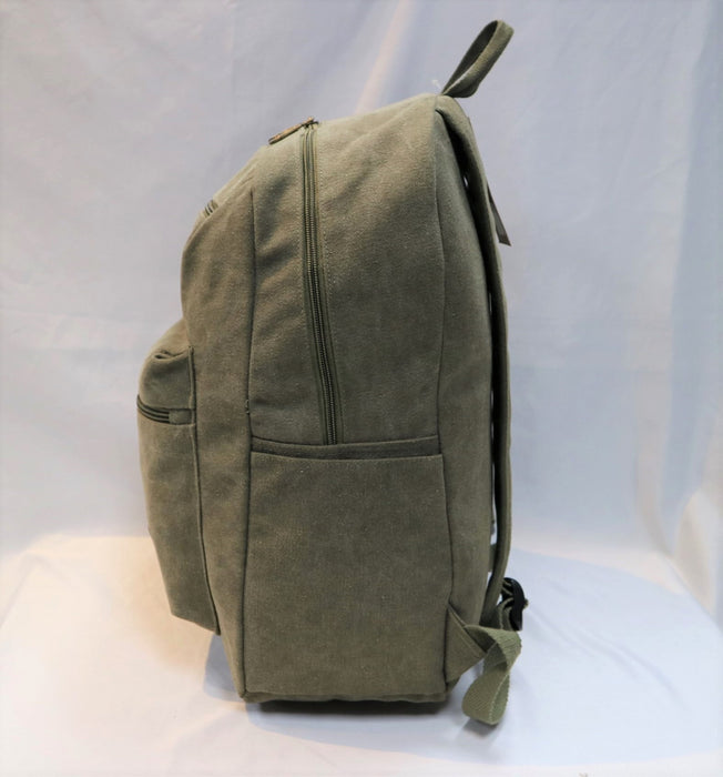 PP 1009 Canvas Backpack 17"-Olive