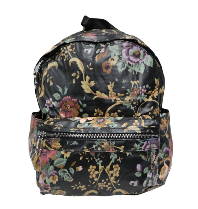 B-TB 7147 Backpack 12"-Black Flower