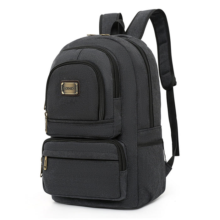 B-BQ 6120 Canvas Backpack-Black
