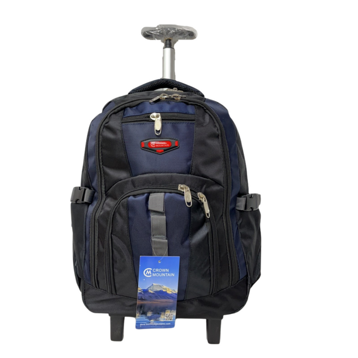 B-BY 8689 2-Pc Backpack w/ Wheels (19" 22")-Navy