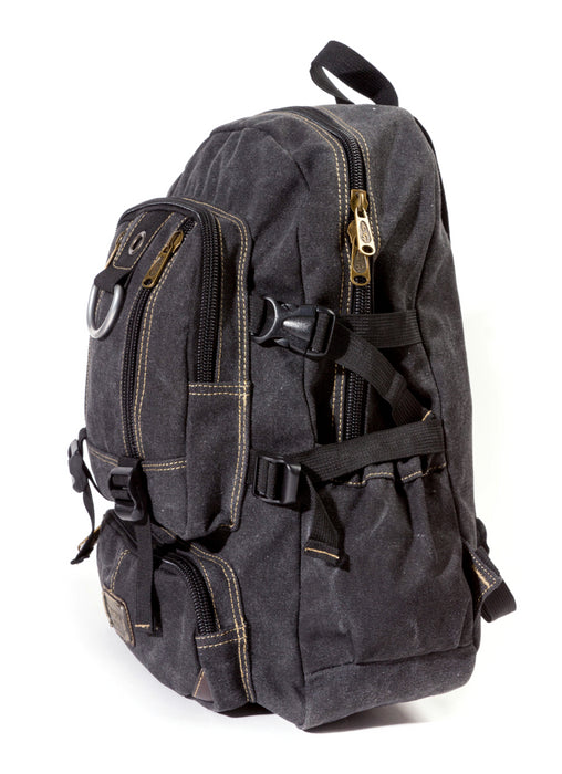 B-BQ 6618A Canvas Backpack 18"-Black