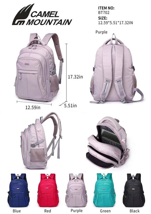 B-BT 702 Backpack18"-Plum