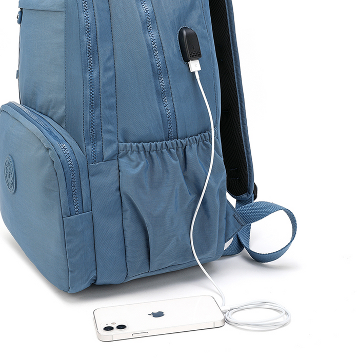 Backpack 18 Inch USB Port Final Sale School Travel Bookbag 8003