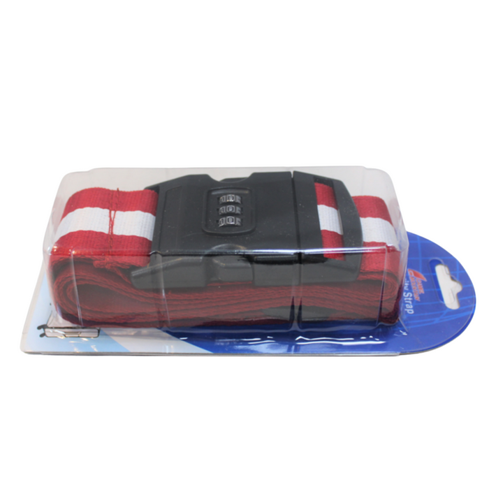LS-ABA 3301 Luggage Strap-Red/White
