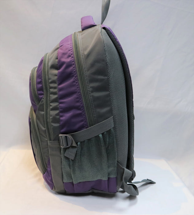 B-ZJ 47168 Backpack 19"-Grey/Purple