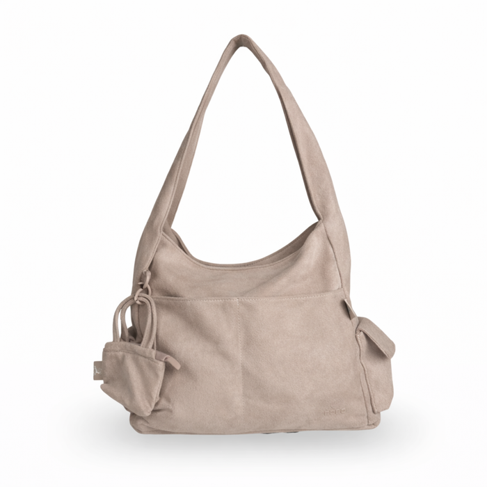 8921# Suede Handbag & Crossbody Bag – Soft Casual Everyday Shoulder Tote