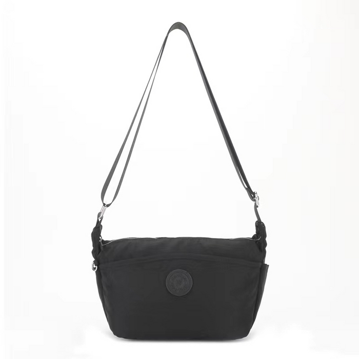 Lightweight Crossbody Bag - Everyday Travel Shoulder Bag - Black